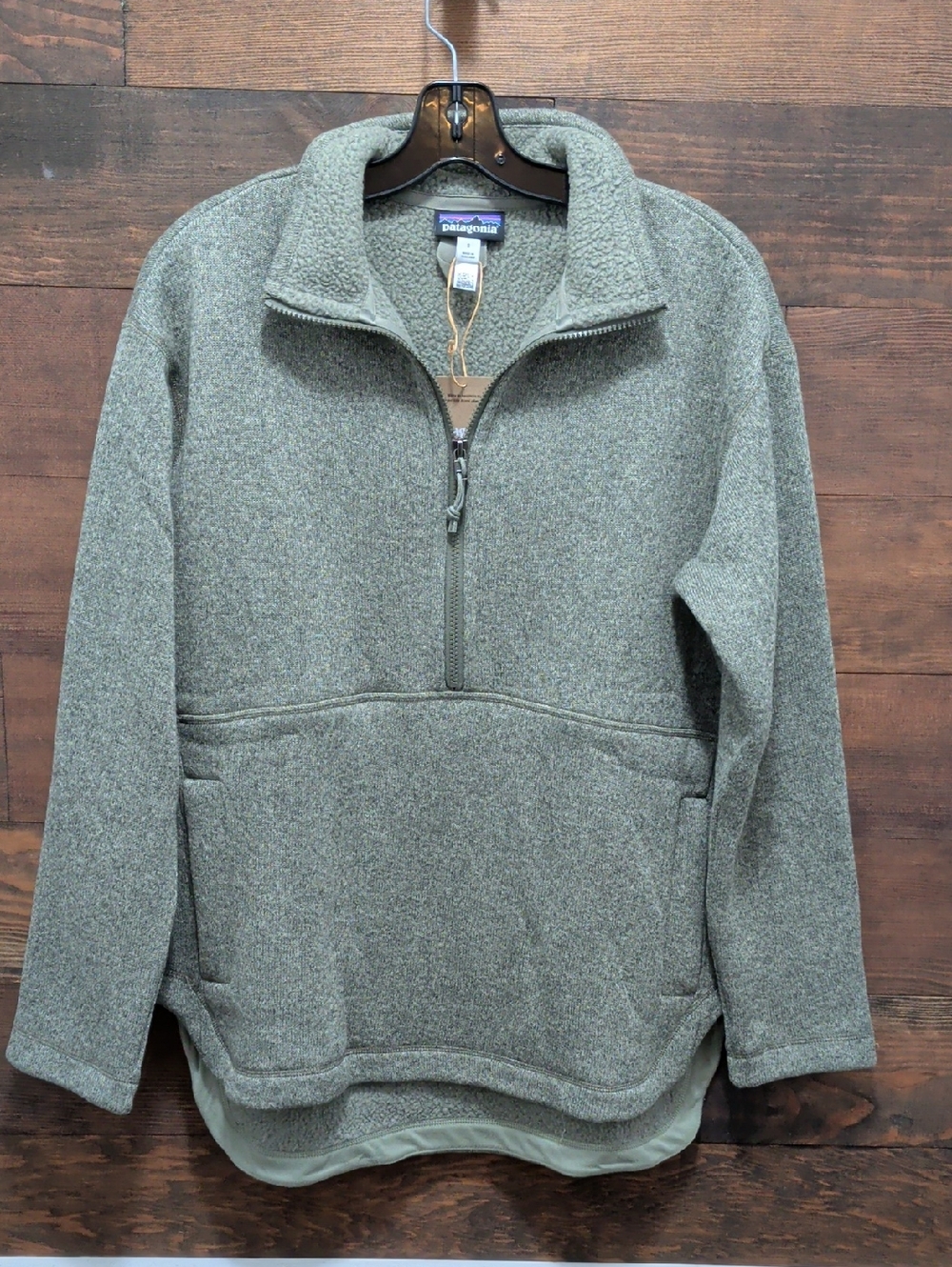 Patagonia Men's Olive Gray Half-Zip Fleece Pullover